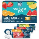 Compresse elettrolitiche da cucire per pallets, tavolini da sale senza zucchero 80 Count Fast-Dissolve - Variety Pack per rapida idratazione, corsa all'aperto, escursionismo, sport | Keto & Vegan Friendly | 4 Pack