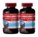 cervello e memoria - BRAIN E MEMORY BOOSTER - aumentare la velocità di elaborazione, chiarezza mentale e supplemento di messa a fuoco, supplemento di supporto mente e memoria, supplemento cervello di memoria, cervello giovanile - 2B 120 Caps