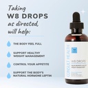 Consolare la salute W8 gocce -Doctor formulato perdita di peso liquido supplemento con DygloFit- Supporta il controllo dell'appetito, il metabolismo e l'equilibrio dell'ormone - Protezione antiossidante naturale-2 Gocce Twice Daily
