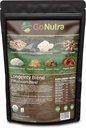 Go Nutra - Organic 7 Mushroom Supplement, Longevity Mushroom Powder with Lion’s Mane, Chaga, Shiitake, Maitake, Reishi, Tremella e Cordyceps Mushroom, Non-GMO, Gluten-Free, Vegan, 8 oz