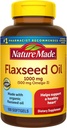 Natura fatta olio di lino 1000 mg, Fish Free Omega 3 supplemento, supplemento dietetico per il supporto di salute del cuore, 100 Softgels, alimentazione di 100 giorni