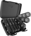 Organizzatore di pillole 3 volte al giorno, Fullicon Large Weekly Pill Case 7 giorno, Scatola di pillole giornaliere con 21 scomparti, Porta Supplemento di Dispenser per Pills/Vitamin/Fish Oil - Nero
