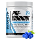 Prelavoro nutrizionale per gli uomini e le donne - Nootropic Pre allenamento senza Creatina, Polvere pre-allenamento con Taurina Rhodiola Citrulline Malate Beta Alanine Caffeina (Blue Raspberry)