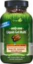 Irwin Naturals Only One Liquid-Gel Multi - 60 Softgels - One-Per-Day Multivitamin with Iron, Omega-3 Oli, Antiossidanti & Green Super Foods