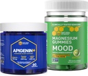 Stacks naturali Apigenin + Mood Magnesium Gummies Bundle - Sleep Quality & Stress Support* - 150 pezzi