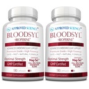 Approvato Science Bloodsyl - Supporta il flusso sanguigno - Bacca di biancospino, Magnesio, BioPerine - Vegan - 180 capsule - Confezione da 2