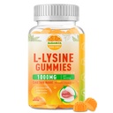 L-Lysine Gummies 1000 mg, Cold Sore Supplement con Supporto Immune per Lips & Oral, Chewable L Lysine Gummies per Adulti & Bambini, Boost Immune & Collagen, Non-GMO, Vegan, Gluten Free - 60 conti