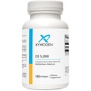 XYMOGEN D3 5000 - Biodisponibile Vitamina D3 5000 IU (125 mcg) - Integratore di vitamina D ad alta potenza per sostenere la salute immunitaria, Bone + salute del cuore (180 Softgels)