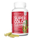 Sanità Plus Super Colon Cleanse 15 giorni di fornitura di Detox di Detox di Gutle, Psyllium Husk, Probiotici per il sollievo di costipazione & supporto digestivo, 60 capsule