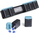 Organizzatore di pillole settimanali magnetico, rimovibile scatola di pillola 7 giorno 1 tempo al giorno, grande caso di pillole viaggio, settimana una volta Dispenser giornaliero di farmaci, contenitore di medicina titolare per supplemento di vitamina, blu