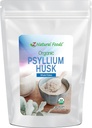 Z Natural Foods Organico intero Psyllium Husk Flakes, un integratore di fibra naturale, mescolarlo in smooti, succo, non OGM, Vegan, senza glutine, Kosher, 3 lb.