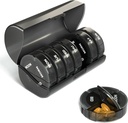 Sukuos Weekly Pill Organizer 4 volte al giorno, Extra Large 7 Day Pills Box, Colorful Vitamins Holder Cases for Fish Oil, Vitamina, Farmaci, Supplementi | Large Container | Double Protection