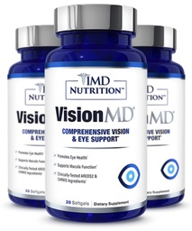 1MD Nutrition VisionMD Eye Vitamin CARMIS - con Lutein & Zeaxanthin | Supporta la Salute della Visione, lo Strain degli occhi di tutti i giorni, & Occasional Dry Eye | 90 Softgels (3-Pack)