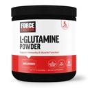 FORCE FACTOR polvere di L-Glutamina per il recupero post allenamento, recupero del muscolo, funzione muscolare sana, e l'immunità, 5000mg/5g Integratore di Glutamina, Vegan, Non OGM, 60 Serve