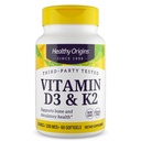 Vitamina D3 & K2 - Vitamina D3, 50 mcg - Vitamina K2, 200 mcg - Facilmente assorbibile Vitamina D & Vitamina K Integratori - Integratori Non OGM & Gluten-Free - 60 Softgels
