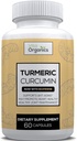 Curcumina curcuma curcuma 1300mg - Supporto extra-forza e infiammazione - Alto assorbimento con estratto di pepe nero - 95% Curcuminoids Joint Support Supplement - 60 capsule