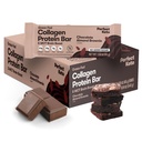 Perfetto Keto Bars - Il più pulito Keto Snacks con collagene e MCT. Non Aggiunto Zucchero, Keto Diet Friendly - 3g Carbs Net, 19g Grasso, 10g proteine - Diet Food Dessert (Mandorla Butter Brownie, 12 Bars)