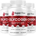 (3 Pack) Super Flow Glycogen - SuperFlow Glycogen Support Capsules, Super Flow, Glycogen Support Super Flow, Supporto Ufficiale SupperFlow Glycogen Support, Super Flow Glyco Optimizer, 90 Capsule per 3 Mesi