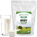 Z Natural Foods Organic Whey Protein Concentrate - Nutriente-Dense Grass Fed Whey Protein Powder - Proteina di siero puro a freddo con aminoacidi essenziali per la nutrizione e il fitness, non aromatizzato, 5 lbs