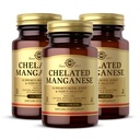 Solgar Chelated Manganese - 100 compresse, Confezione da 2 - Supporta Bone, Joint & Nerve Health - Non-GMO, Vegan, Gluten Free, Dairy Free, Kosher - 200 Total Servings