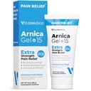 VitaMedica Arnica Gel Plus 15 Composti di impianto di guarigione, Formulazione di resistenza extra per la spazzolatura, il gonfiore, il dolore comune, il dolore muscolare e la stanchezza, il sollievo di dolore naturale e vegetale