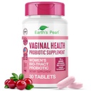 Probiotici vaginali perla della terra per le donne - 15 x Più efficace con BIO-Tract®, 3 miliardi di CFU, miscela probiotica e prebiotica, promuove l'odore vaginale sano e equilibrio di pH per le donne - Solo 1 Tablet / Giorno