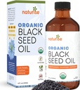 Olio di semi neri organici (Nigella Sativa, Cumin Seed) Pressato a freddo Non OGM, 8 oz bottiglia Fonte di acidi grassi essenziali, Omega 3 6 9'