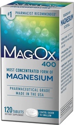 Mag-Ox 400 Magnesio Supplemento - 120 compresse, Confezione da 4