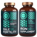 WILD FUEL Integratore di fertilità maschile e pillole di ferro con fertilità acido folico e Bundle prenatale