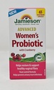 Jamieson Advanced Women's Probiotic with Cranberry, Help Support & Restore Healthy Vaginal Flora - 65 Capsule Vegetariani