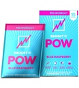 Polvere naturale pre allenamento EBOOST POW - 15 pacchetti, Blue Raspberry - Preworkout Energy Booster Gym Supplement Drink Mix per gli uomini e le donne - Performance, Joint Mobility Support - Gluten-Free