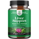 Integratore di sostegno del fegato del cardo di latte - Integratore del fegato di erbe con il latte di silimarin Questo estratto del cardo estratto dell'aceto della radice dell'estratto dell'aceto della radice dell'estratto del chicory della berbina di colina e della radice di chicory per pulire 60 conte