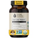 Living Alchemy Gut Salute Integratori per Uomini e Donne - Il tuo Flora Probiotico Integratore Digestione Professionale con Soia Fermentata, Prebiotici, Enzima Digestivo - Vegan, Non-GMO, 60 Pcs