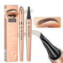 Q706 Penna del sopracciglio, 4 Tipped, Preciso, Long-lasting, Trucco impermeabile del sopracciglio (2 #Dark Brown)