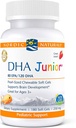 Nordic Naturals Pro DHA Junior, Fragola - 180 Mini Gel Morbidi Masticabili - 250 mg Omega-3 totali con EPA & DHA - Sviluppo del cervello & Funzione visiva - Non OGM - 45 Serve