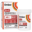 Ombre 3-in-1 Probiotico, Prebiotico e Postbiotico per la Salute Digestiva & Salute Gut - 45 miliardi di CFU - Bloating, costipazione & Rilievo Gas - Supporto Metabolico & Immune per donne & uomini, 30 giorni di alimentazione