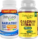 Bariatrico Multivitaminico senza ferro per le donne e gli uomini più citrato di calcio con vitamina D3, berretti facili da ingoia, senza aroma - 1 mese di fornitura