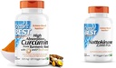 Miglior medico DRB-00107 Curcumina ad alto assorbimento da radice currica con C3 Complex & BioPerine 500mg & Nattokinase - 2, 000 FU di enzima, Supporta la salute del cuore & Circulatory & Normal Blood