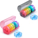 2 Pack organizzatore settimanale di pillole 7 giorno 2 volte al giorno, Sukuos grandi case di pillole giornaliere per le pillole/Vitamin/Fish olio/supplementi, BPA Free Pill Box, Facile da pulire