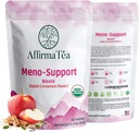 Meno-Support BloatX Organic Menopause Rilievo: Balances & Supports Hot Flashes, Ormoni, Moods Swings, Night Sweats, & Bloating W/Black Cohosh, Red Clover & Dong Quai. Sapore naturale di mela-cinnamone.