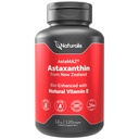 Naturalis New Zealand Astaxanthin (12mg) | Migliorato con la vitamina naturale E | Non OGM, Soy & Gluten Free | 120 Softgels (4 mesi di alimentazione)