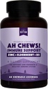 Naturale Rhythm Ah Chews! Immune Booster Lozenges per bambini e adulti, senza aggiunta di zucchero, con Elderberry, Zinc & Vitamin D3, 60 capsule