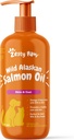 Zesty Paws Wild Alaskan Salmon olio per cani e gatti- pelle e cappotto sostegno, Omega 3 supplemento per gli animali, 16oz, pompa superiore