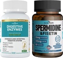 800mg Enzimi Digestivi per Uomini e Donne + Spermidina & Fisetin Supplemento - 20mg di 98% Spermidina 3HCL