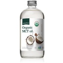 Olio MCT organico di Forza naturale – Bottiglia di vetro puro – realizzato con olio di cocco vergine 100% pressato a freddo + certificato Keto, Paleo, Kosher, Vegan & Non OGM – Lab testato per qualità e purezza - 16 oncia