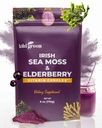 KIKI Green Sea Moss Polvere con Elderberry - Vegan Superfood Multivitamin Blend - per Boost e supporto immunitario - Aggiungi a Smoothies, Succo, 6 oz