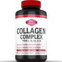 Olympian Labs Multi Collagen Complex Tipo I, II, III, V, X, Hair, Nails, Joint, Gut Health, 90 Caps, 30-Day Supply