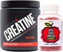 Sculpt Nation da V Shred Creatine Powder e Apple Cider Vinegar Bundle