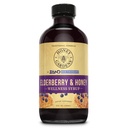Honey Gardens Elderberry & Honey Immune Syrup - Black Elderberry Syrup per adulti e bambini, Natural Throat Defense Integratore benessere con Propolis & Organic Apple Cider Vinegar - 8 Fl Oz