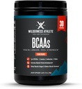 Athlete di selvatica - BCAAs - Polvere di aminoacidi a catena ramificata - Supplemento di aminoacidi essenziali per gli uomini e le donne - Supplemento BCAA con Complesso di aminoacidi ottimale (arancio di amido)